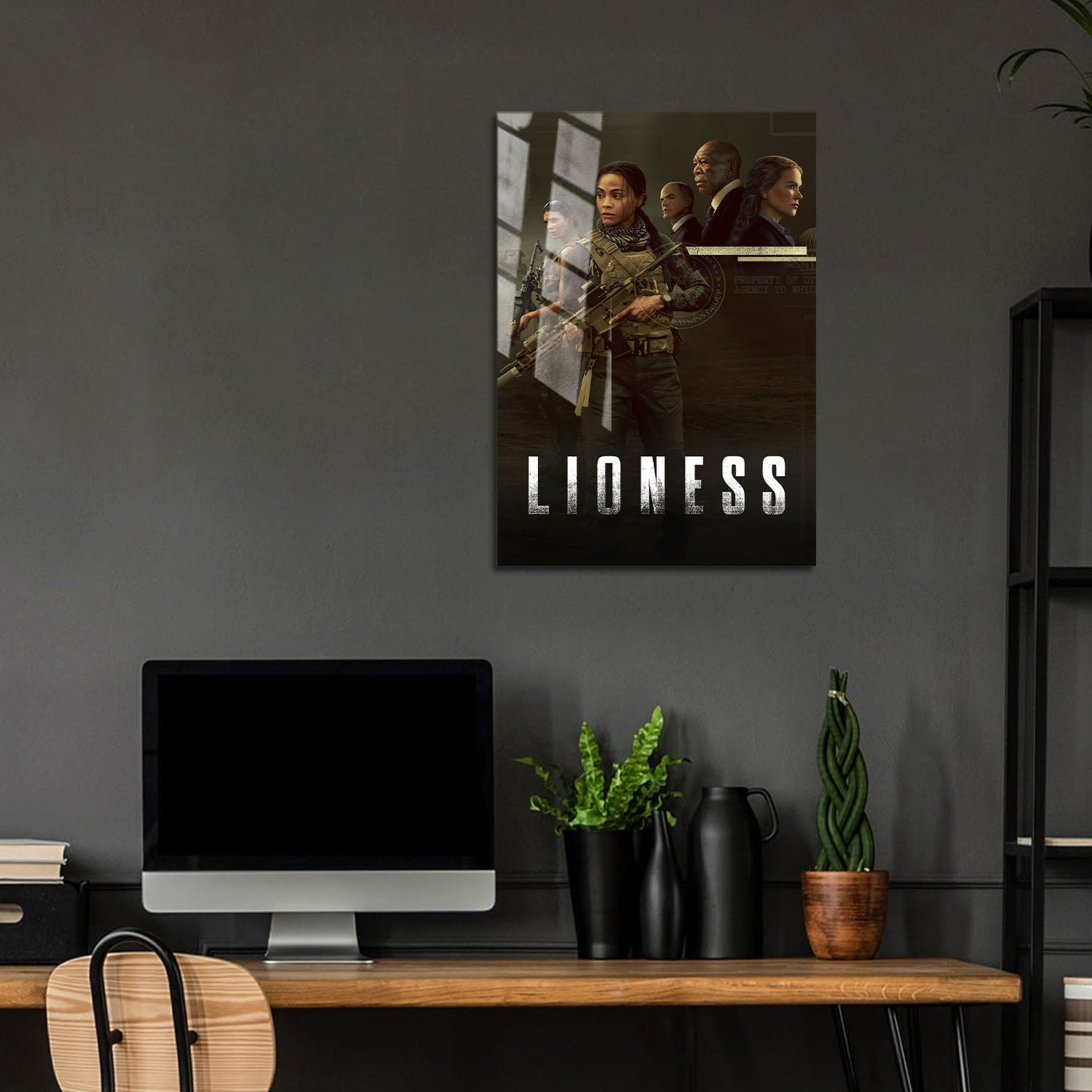 Flex Designs Metal Poster Lioness 5 x 7" Home Goods - TV Show 2025 TV Show Metal Poster