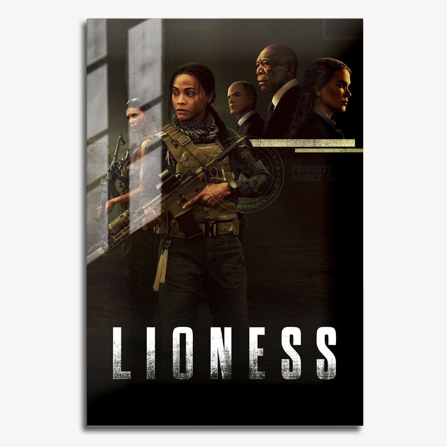 Flex Designs Metal Poster Lioness 11 x 17" Home Goods - TV Show 2025 TV Show Metal Poster