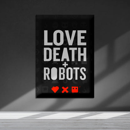 Flex Designs Metal Poster Love, Death & Robots 5 x 7" Home Goods - TV Show 2019 TV Show Metal Poster