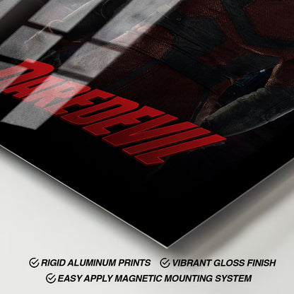 Flex Designs Metal Poster Marvels Daredevil 11 x 17" Home Goods - TV Show 2025 TV Show Metal Poster