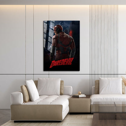 Flex Designs Metal Poster Marvels Daredevil 16 x 24" Home Goods - TV Show 2025 TV Show Metal Poster