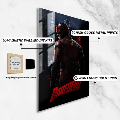 Flex Designs Metal Poster Marvels Daredevil 16 x 24" Home Goods - TV Show 2025 TV Show Metal Poster