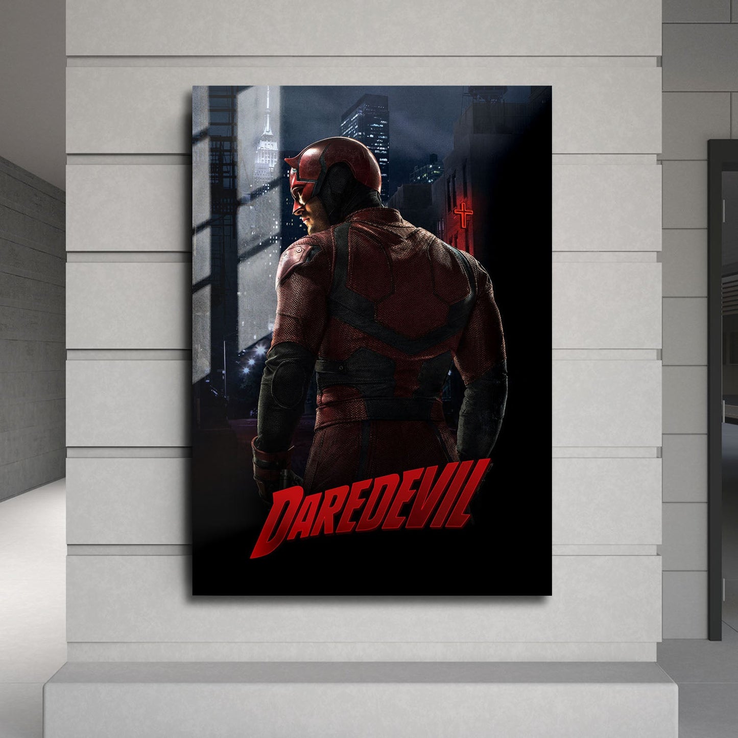 Flex Designs Metal Poster Marvels Daredevil 24 x 36" Home Goods - TV Show 2025 TV Show Metal Poster