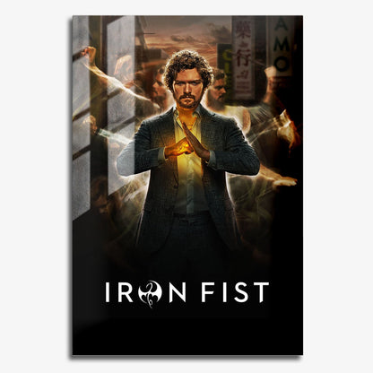 Flex Designs Metal Poster Marvels Iron Fist 11 x 17" Home Goods - TV Show 2017 TV Show Metal Poster