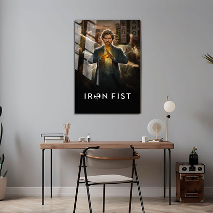 Flex Designs Metal Poster Marvels Iron Fist 24 x 36" Home Goods - TV Show 2017 TV Show Metal Poster