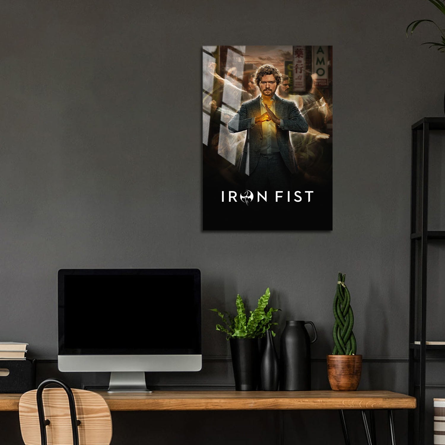 Flex Designs Metal Poster Marvels Iron Fist 5 x 7" Home Goods - TV Show 2017 TV Show Metal Poster