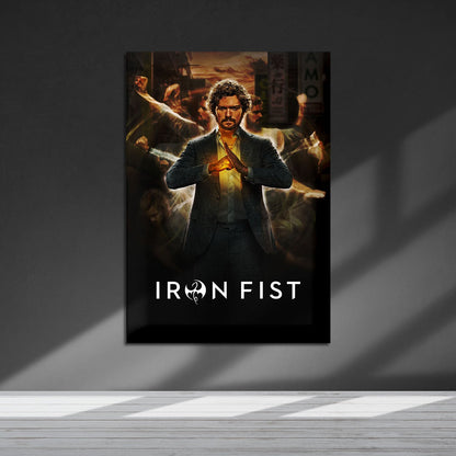 Flex Designs Metal Poster Marvels Iron Fist 5 x 7" Home Goods - TV Show 2017 TV Show Metal Poster