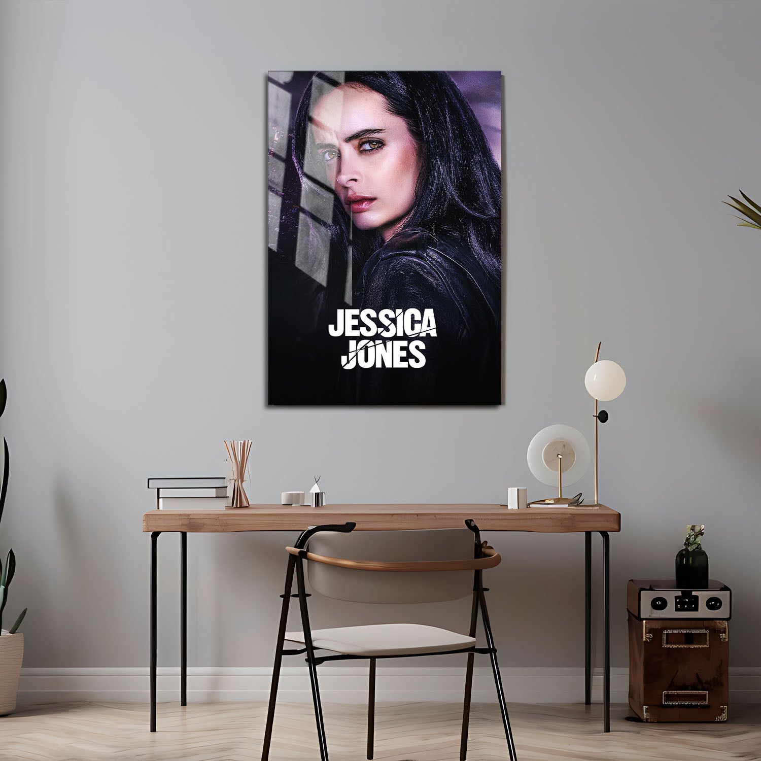 Flex Designs Metal Poster Marvels Jessica Jones 24 x 36" Home Goods - TV Show 2015 TV Show Metal Poster