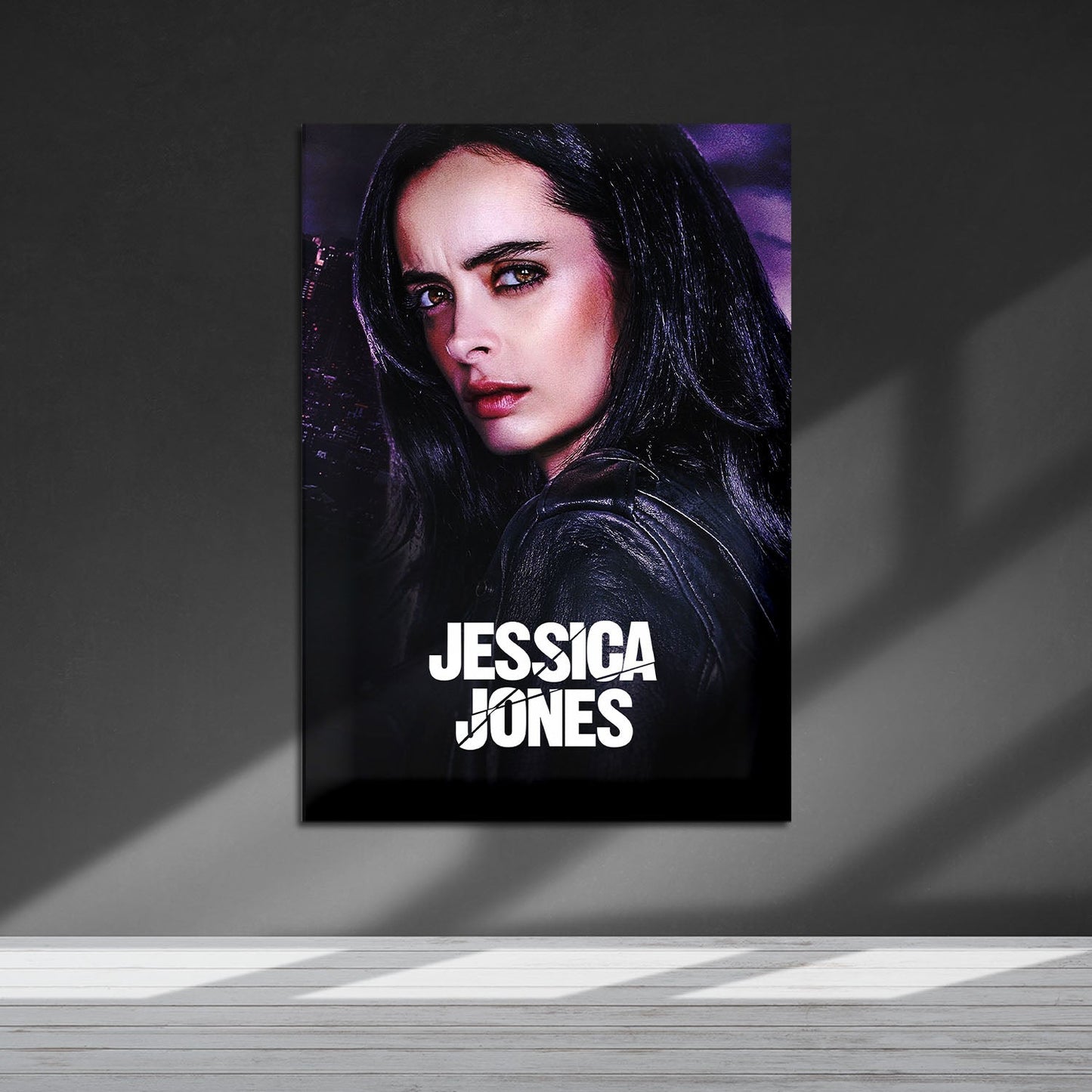 Flex Designs Metal Poster Marvels Jessica Jones 5 x 7" Home Goods - TV Show 2015 TV Show Metal Poster