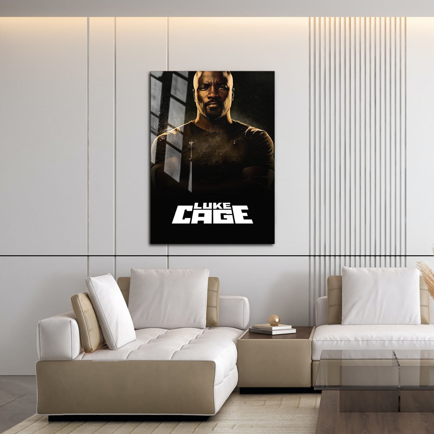 Flex Designs Metal Poster Marvels Luke Cage 16 x 24" Home Goods - TV Show 2016 TV Show Metal Poster