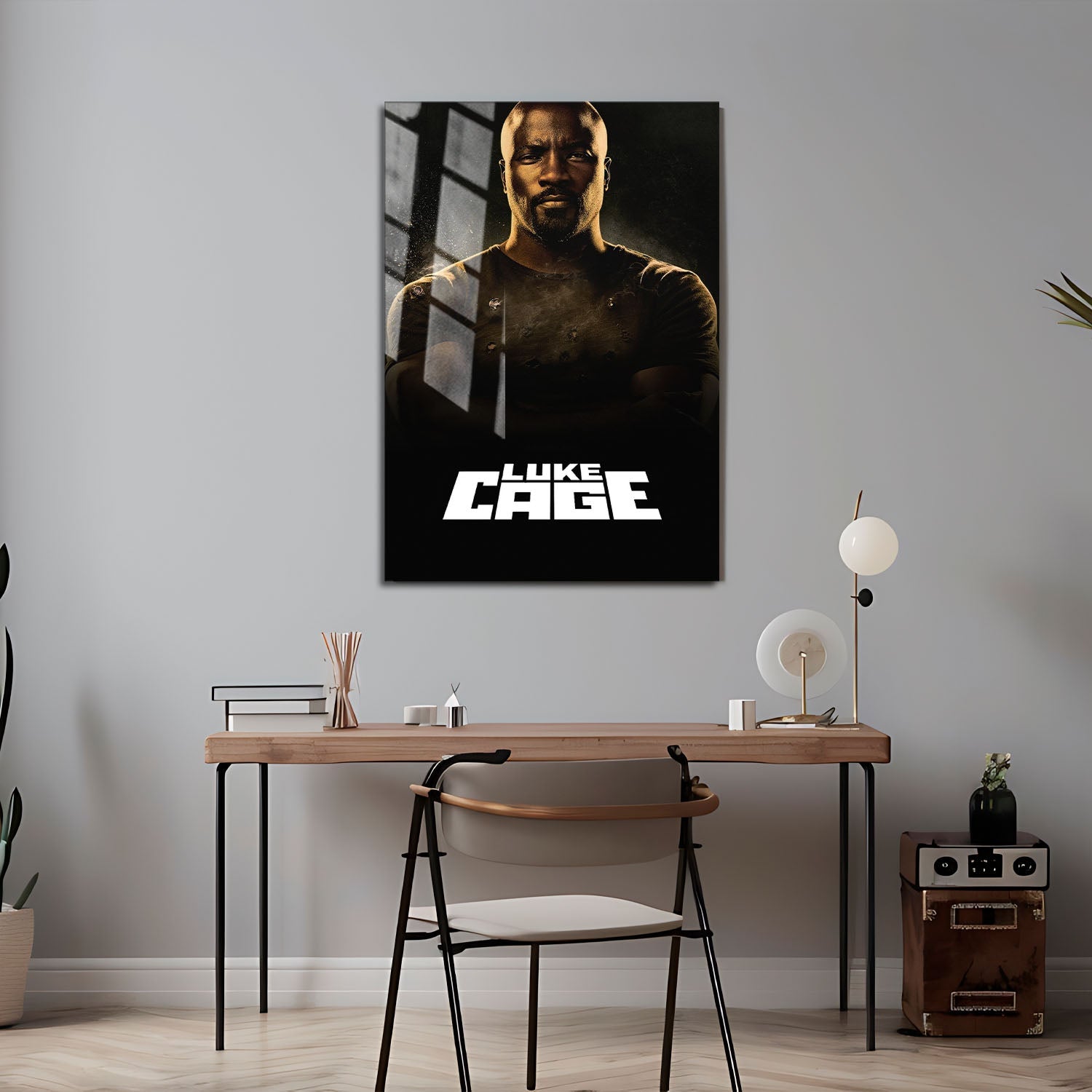 Flex Designs Metal Poster Marvels Luke Cage 24 x 36" Home Goods - TV Show 2016 TV Show Metal Poster