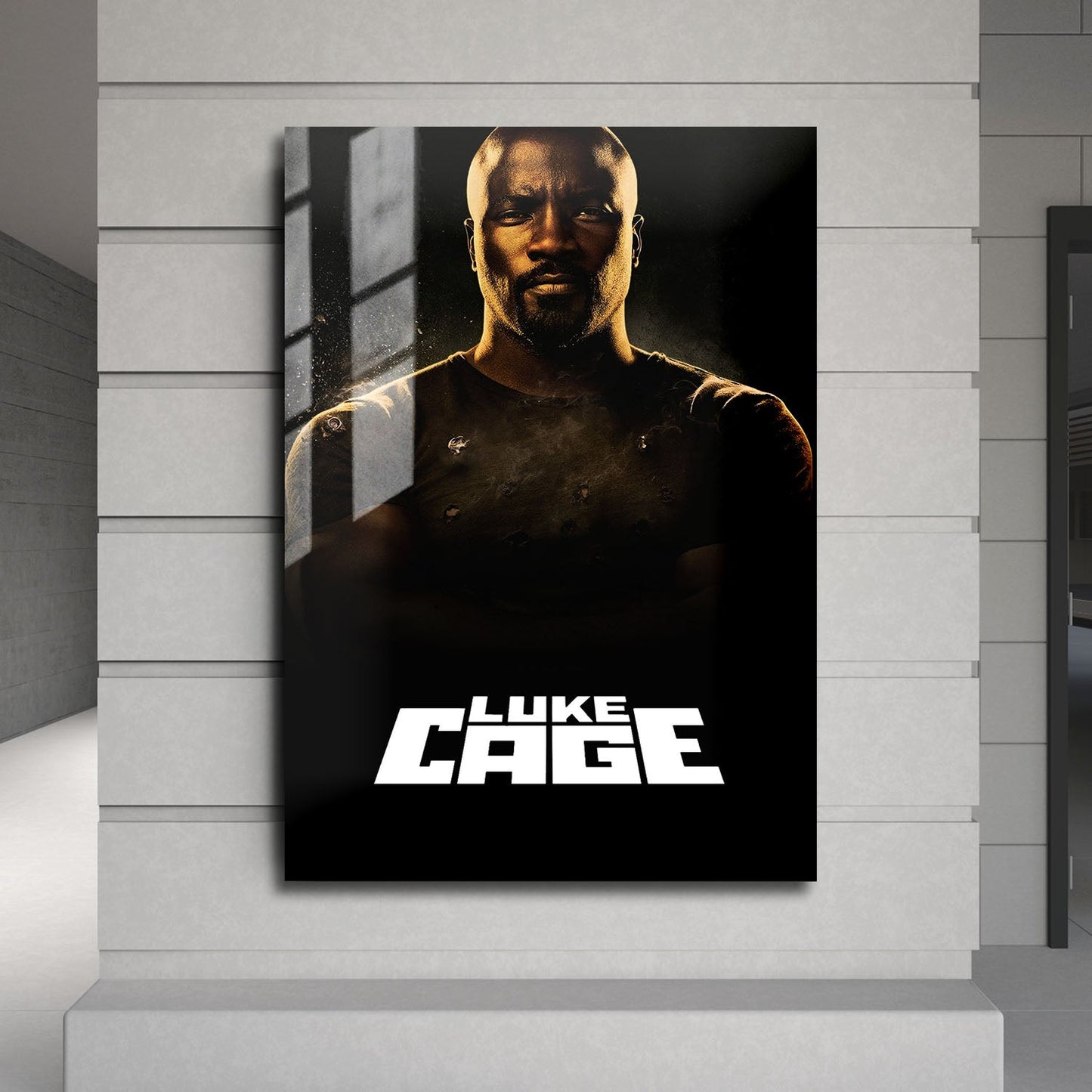 Flex Designs Metal Poster Marvels Luke Cage 24 x 36" Home Goods - TV Show 2016 TV Show Metal Poster