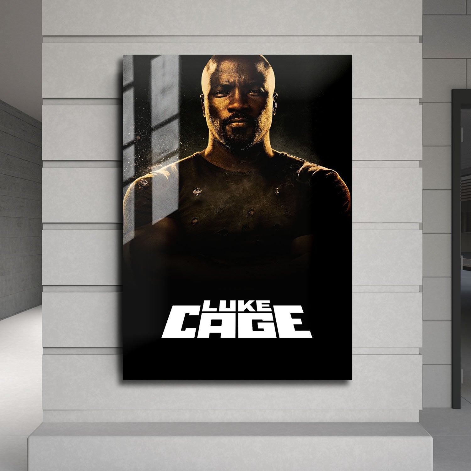 Flex Designs Metal Poster Marvels Luke Cage 24 x 36" Home Goods - TV Show 2016 TV Show Metal Poster