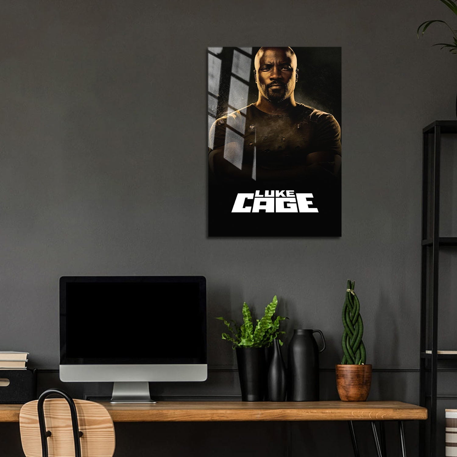 Flex Designs Metal Poster Marvels Luke Cage 5 x 7" Home Goods - TV Show 2016 TV Show Metal Poster