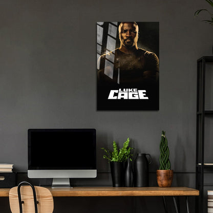 Flex Designs Metal Poster Marvels Luke Cage 5 x 7" Home Goods - TV Show 2016 TV Show Metal Poster