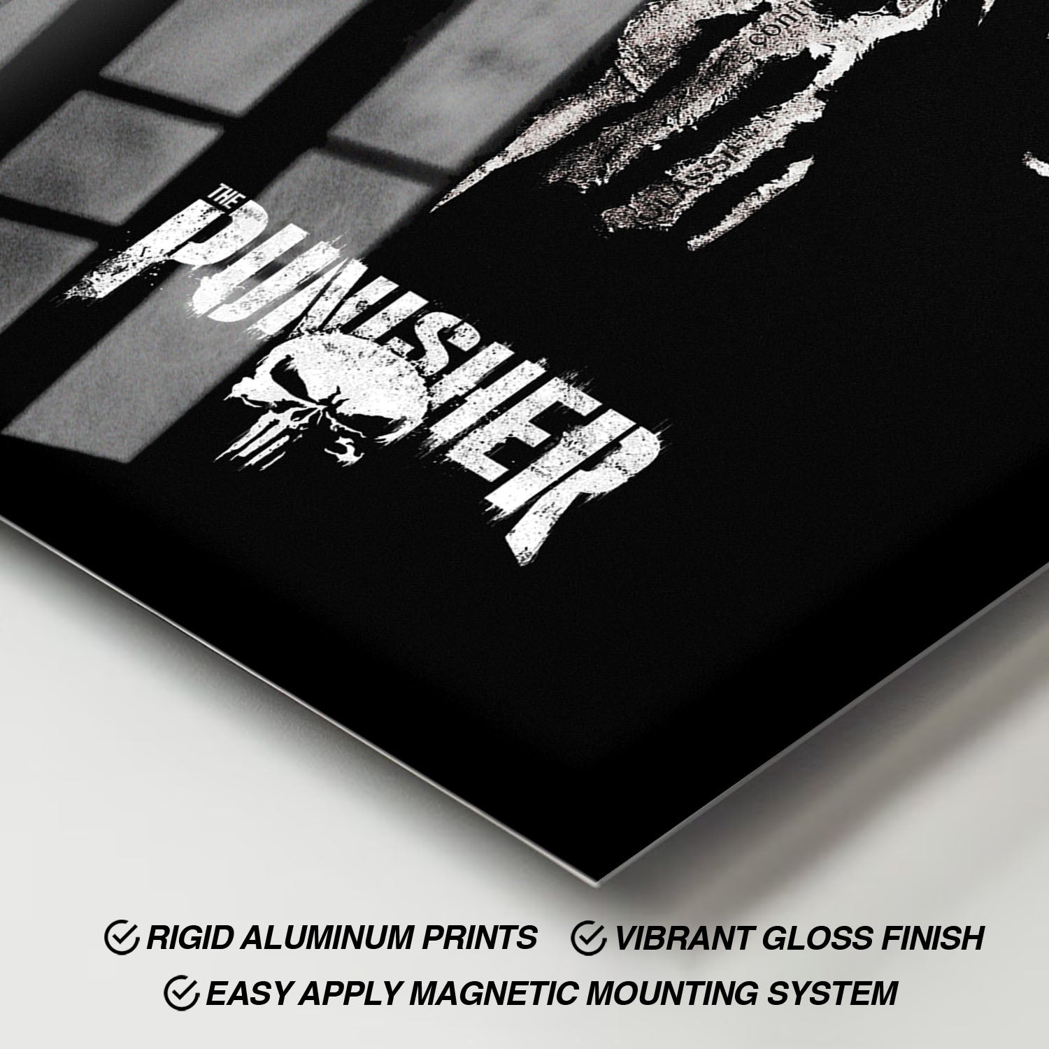 Flex Designs Metal Poster Marvels The Punisher 11 x 17" Home Goods - TV Show 2017 TV Show Metal Poster
