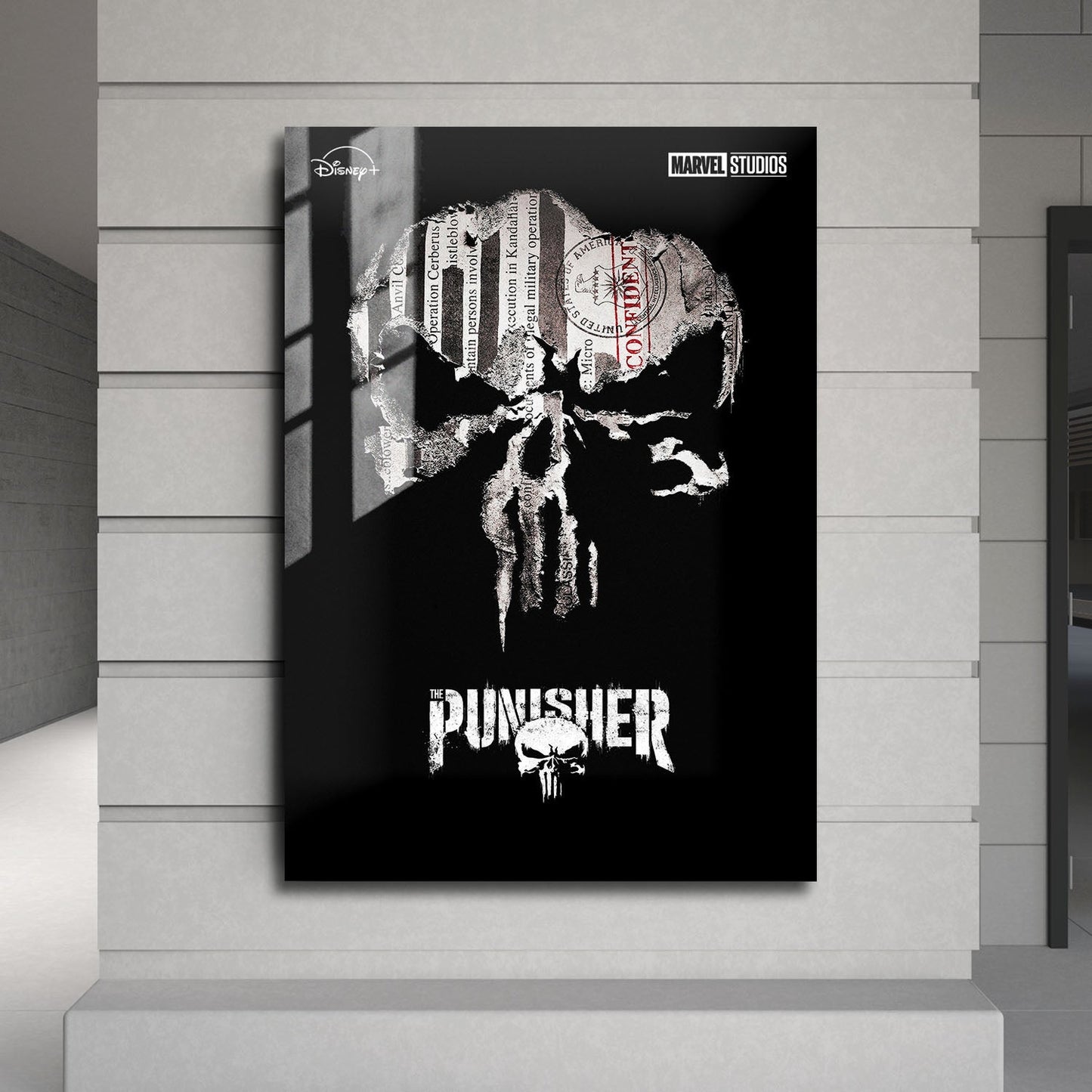 Flex Designs Metal Poster Marvels The Punisher 24 x 36" Home Goods - TV Show 2017 TV Show Metal Poster