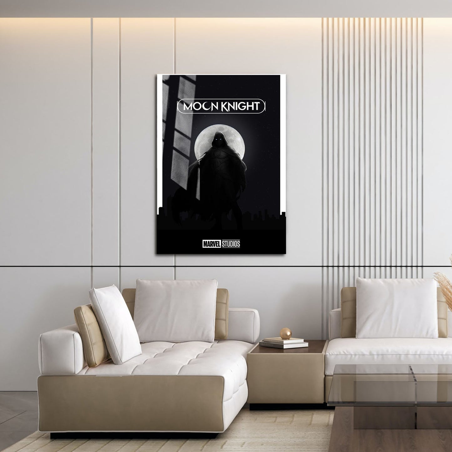 Flex Designs Metal Poster Moon Knight Dark Minimalist 16 x 24" Home Goods - TV Show 2022 TV Show Metal Poster
