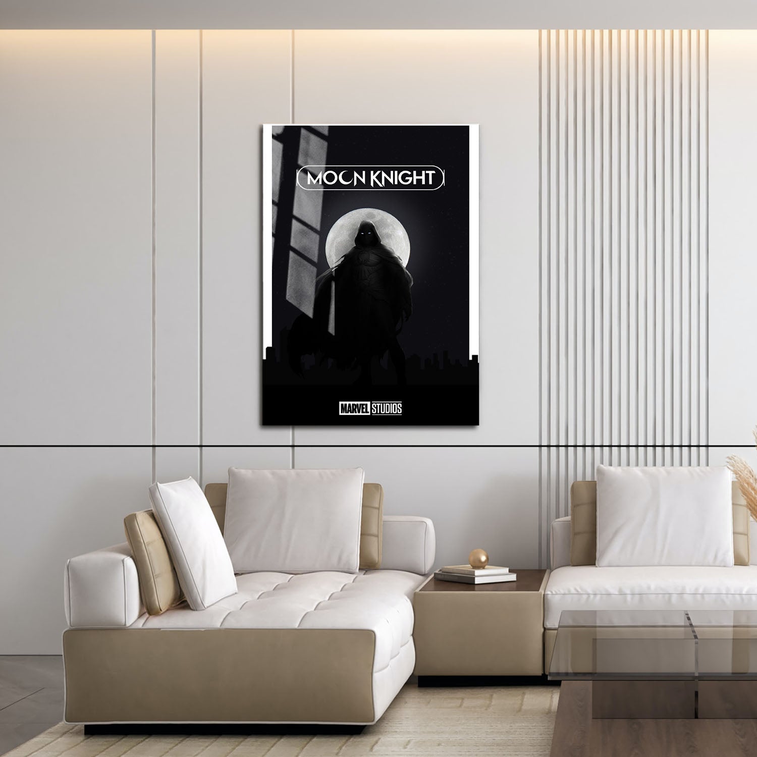 Flex Designs Metal Poster Moon Knight Dark Minimalist 16 x 24" Home Goods - TV Show 2022 TV Show Metal Poster