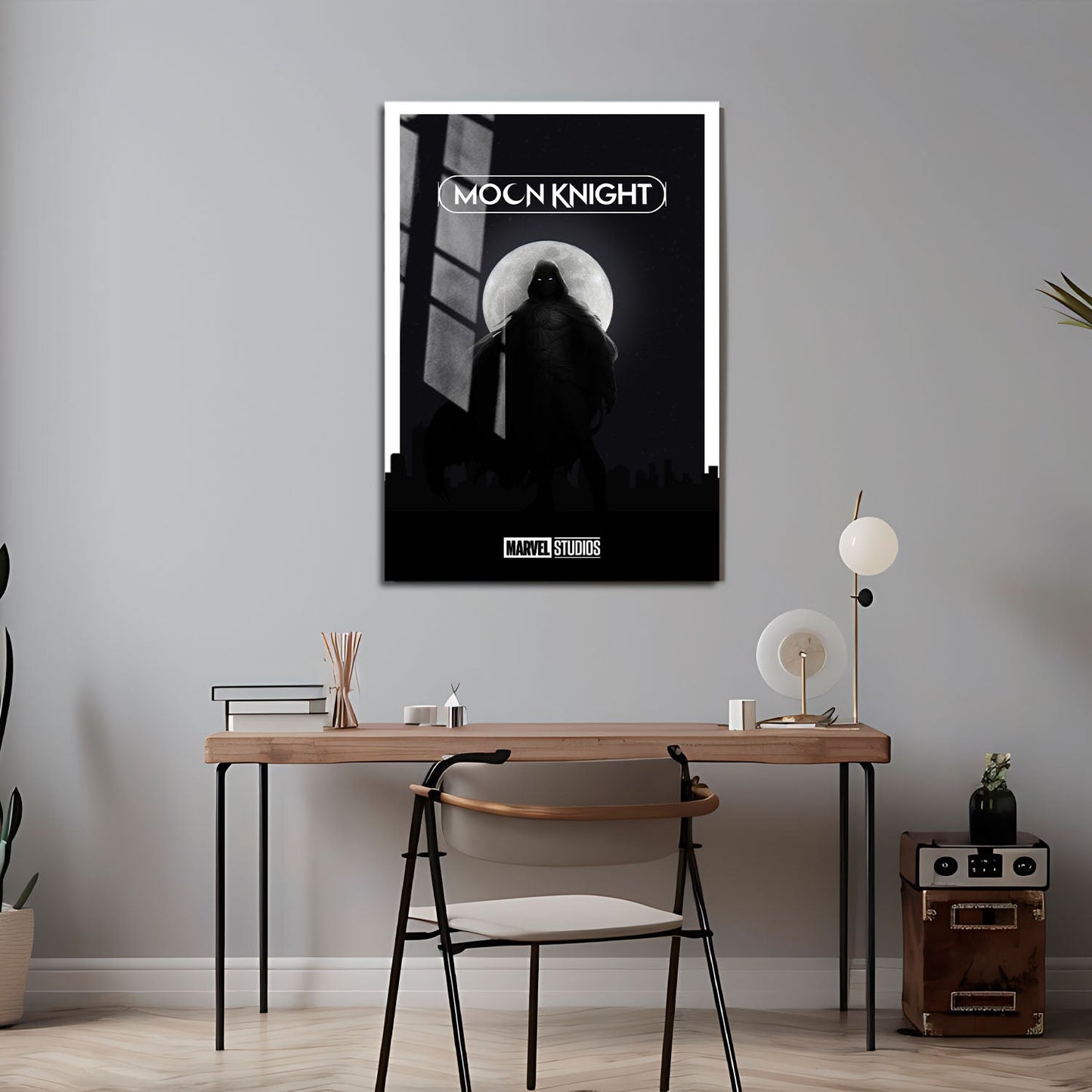 Flex Designs Metal Poster Moon Knight Dark Minimalist 24 x 36" Home Goods - TV Show 2022 TV Show Metal Poster