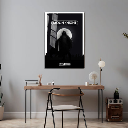 Flex Designs Metal Poster Moon Knight Dark Minimalist 24 x 36" Home Goods - TV Show 2022 TV Show Metal Poster