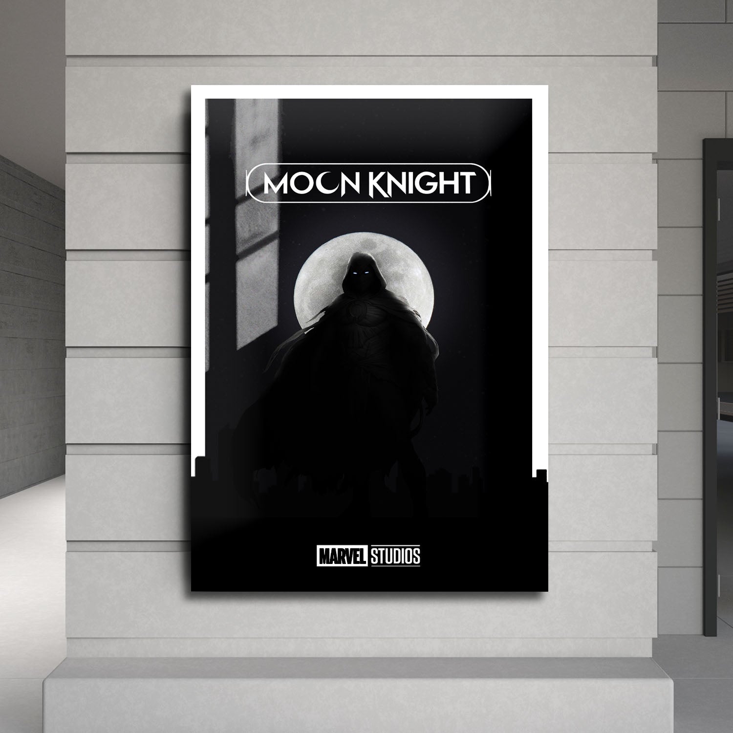 Flex Designs Metal Poster Moon Knight Dark Minimalist 24 x 36" Home Goods - TV Show 2022 TV Show Metal Poster