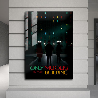 Flex Designs Metal Poster Only Murders in the Building Minimalist 24 x 36" Home Goods - TV Show 2021 TV Show Metal Poster