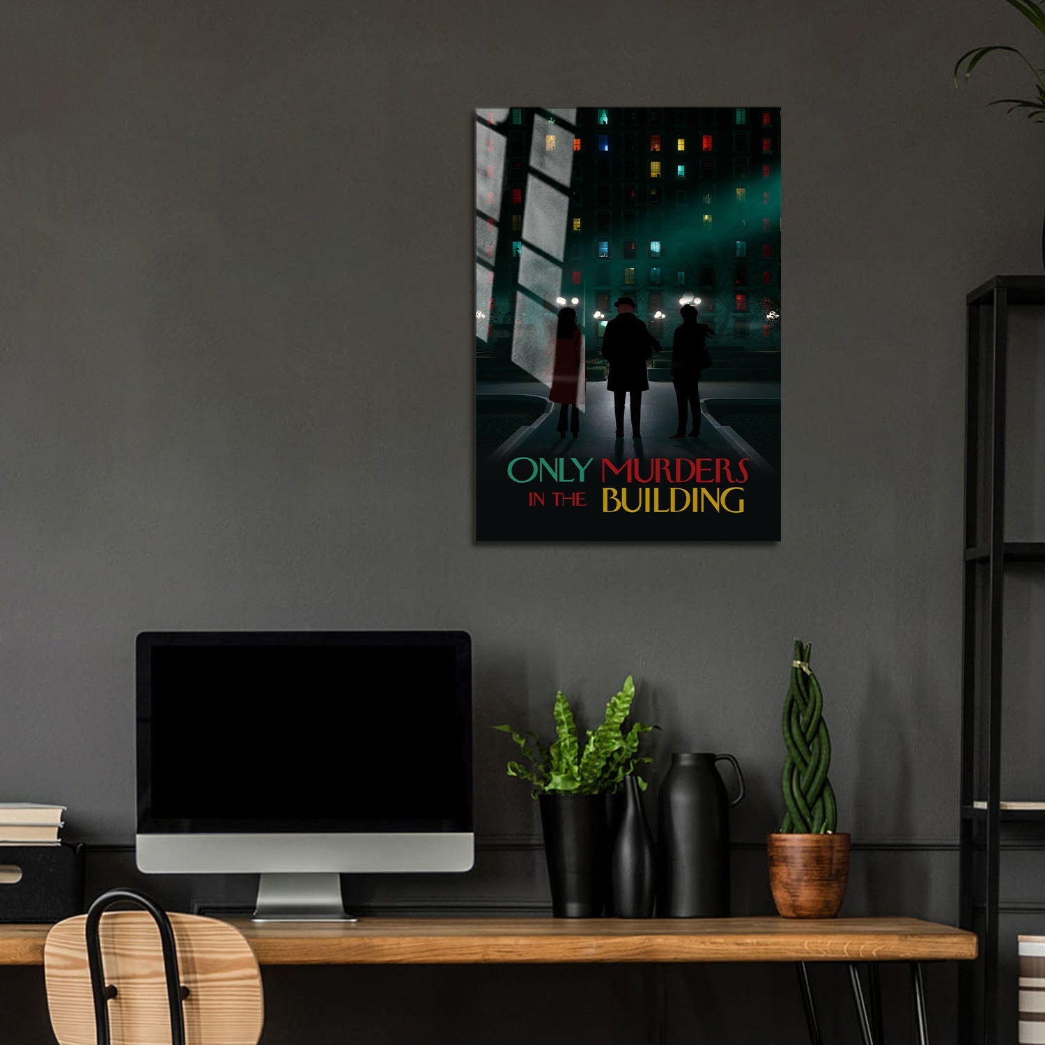 Flex Designs Metal Poster Only Murders in the Building Minimalist 5 x 7" Home Goods - TV Show 2021 TV Show Metal Poster