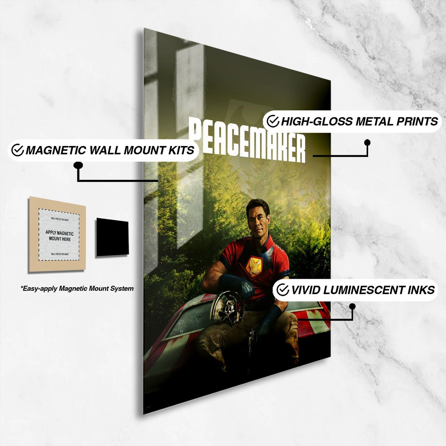 Flex Designs Metal Poster Peacemaker 16 x 24" Home Goods - TV Show 2022 TV Show Metal Poster