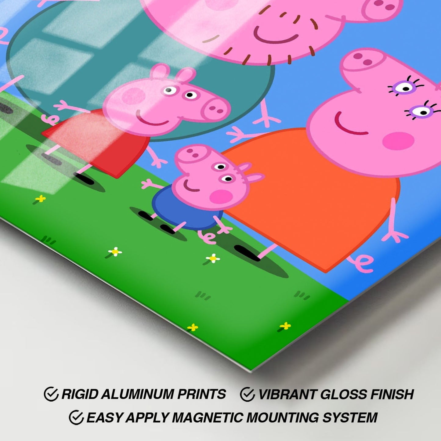 Flex Designs Metal Poster Peppa Pig 11 x 17" Home Goods - TV Show 2004 TV Show Metal Poster