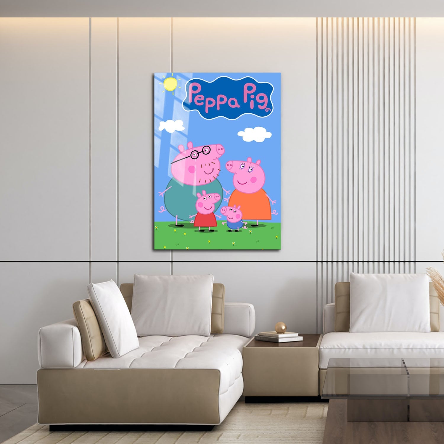 Flex Designs Metal Poster Peppa Pig 16 x 24" Home Goods - TV Show 2004 TV Show Metal Poster