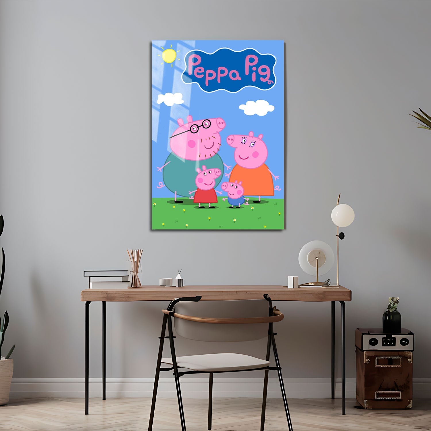Flex Designs Metal Poster Peppa Pig 24 x 36" Home Goods - TV Show 2004 TV Show Metal Poster