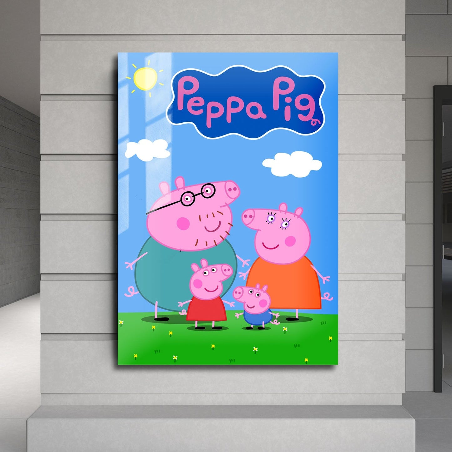 Flex Designs Metal Poster Peppa Pig 24 x 36" Home Goods - TV Show 2004 TV Show Metal Poster