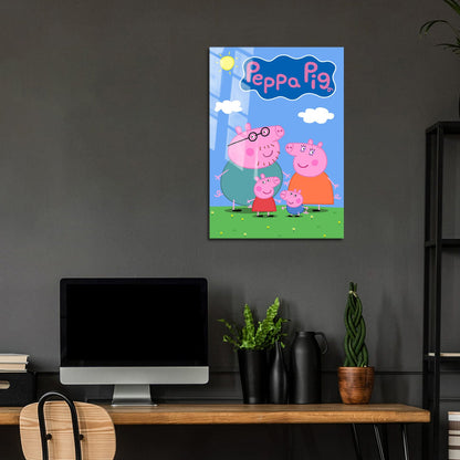 Flex Designs Metal Poster Peppa Pig 5 x 7" Home Goods - TV Show 2004 TV Show Metal Poster