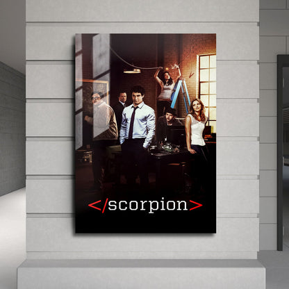 Flex Designs Metal Poster Scorpion 24 x 36" Home Goods - TV Show 2014 TV Show Metal Poster
