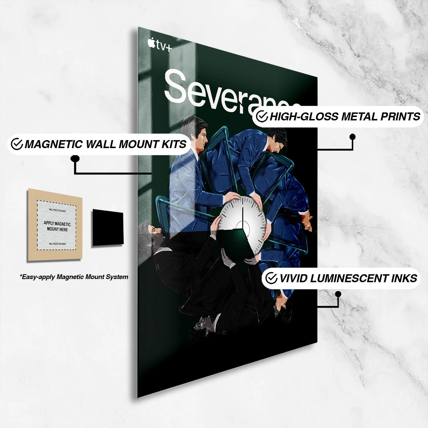 Flex Designs Metal Poster Severance Minimalist 16 x 24" Home Goods - TV Show 2022 TV Show Metal Poster