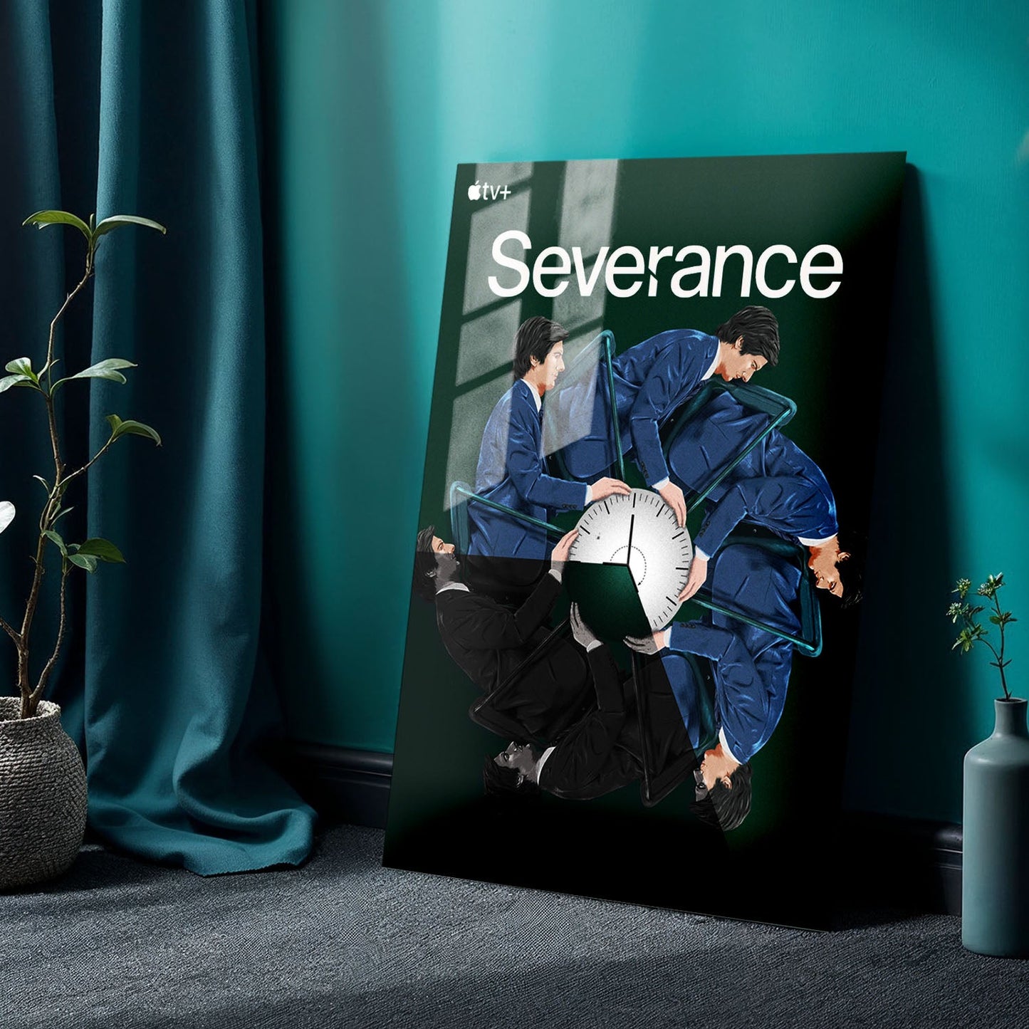 Severance Minimalist TV Show Metal Poster