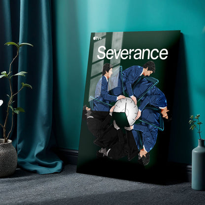 Severance Minimalist TV Show Metal Poster