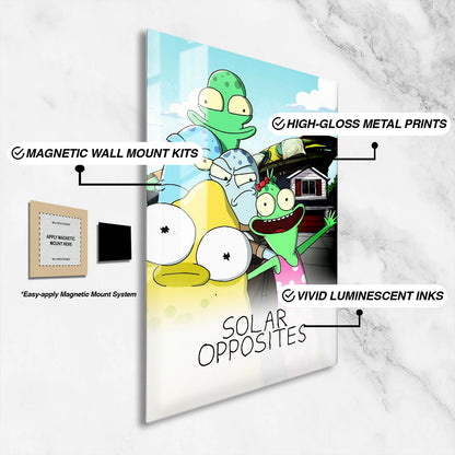 Flex Designs Metal Poster Solar Opposites 16 x 24" Home Goods - TV Show 2020 TV Show Metal Poster
