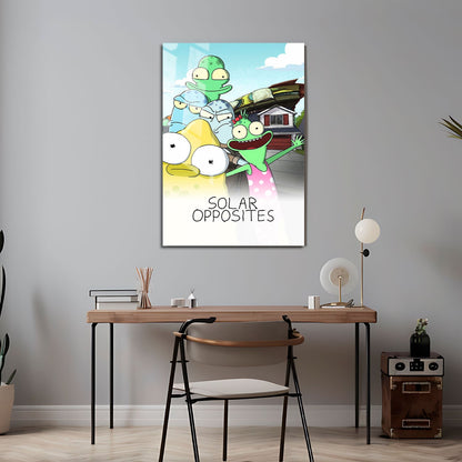 Flex Designs Metal Poster Solar Opposites 24 x 36" Home Goods - TV Show 2020 TV Show Metal Poster
