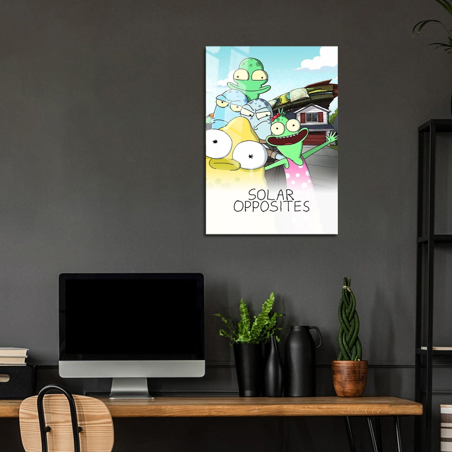 Flex Designs Metal Poster Solar Opposites 5 x 7" Home Goods - TV Show 2020 TV Show Metal Poster
