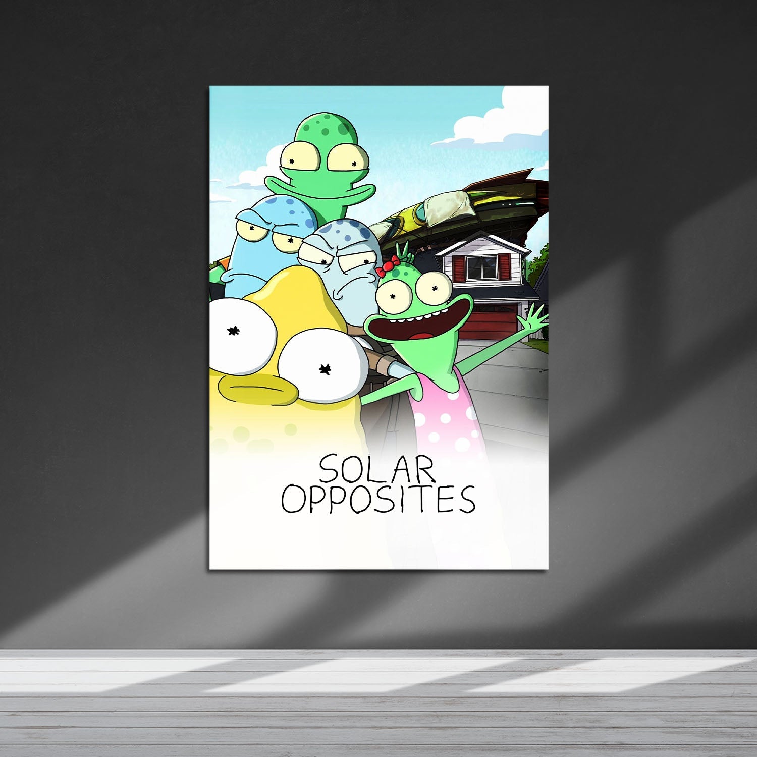 Flex Designs Metal Poster Solar Opposites 5 x 7" Home Goods - TV Show 2020 TV Show Metal Poster