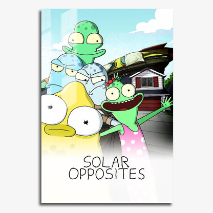 Flex Designs Metal Poster Solar Opposites 11 x 17" Home Goods - TV Show 2020 TV Show Metal Poster