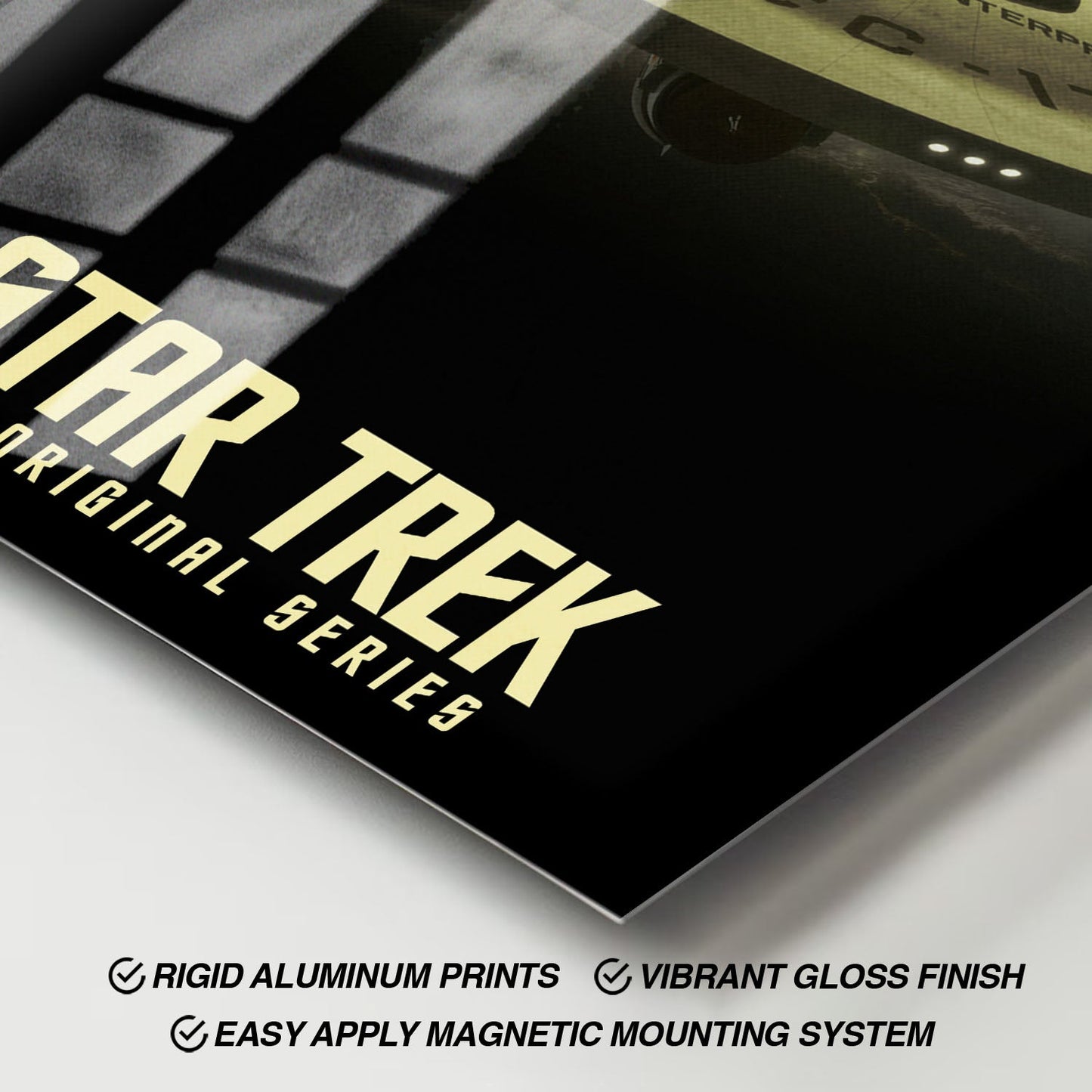 Flex Designs Metal Poster Star Trek Key Art 11 x 17" Home Goods - TV Show 1966 TV Show Metal Poster