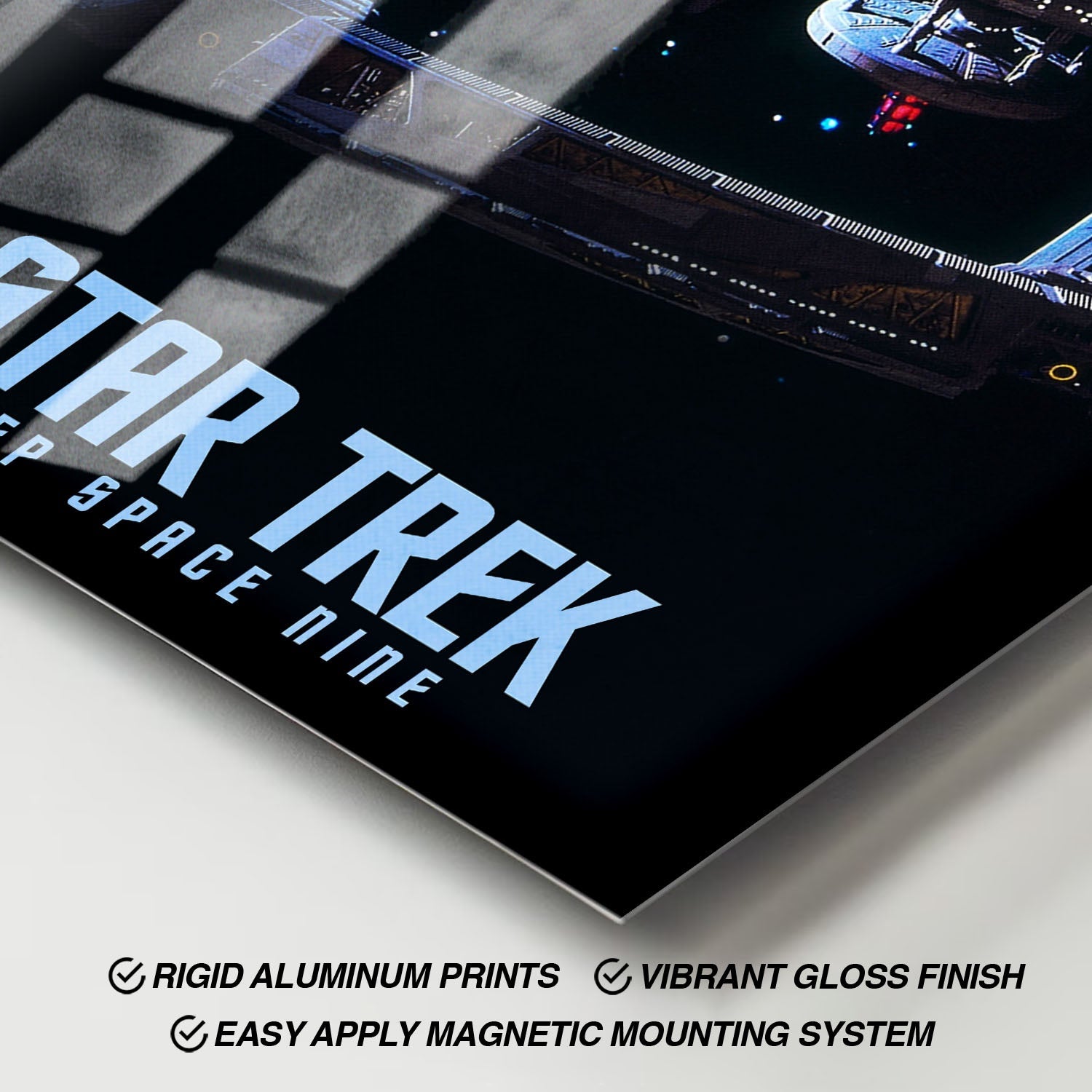 Flex Designs Metal Poster Star Trek Deep Space Nine 11 x 17" Home Goods - TV Show 1993 TV Show Metal Poster