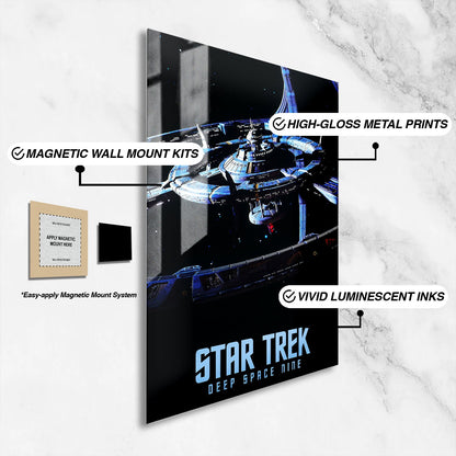 Flex Designs Metal Poster Star Trek Deep Space Nine 16 x 24" Home Goods - TV Show 1993 TV Show Metal Poster