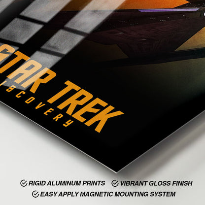 Flex Designs Metal Poster Star Trek Discovery 11 x 17" Home Goods - TV Show 2017 TV Show Metal Poster