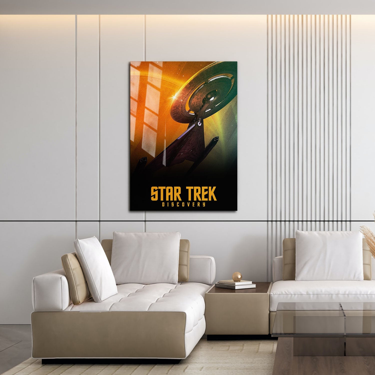 Flex Designs Metal Poster Star Trek Discovery 16 x 24" Home Goods - TV Show 2017 TV Show Metal Poster