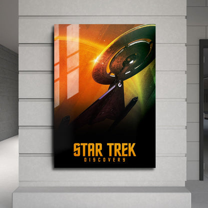 Flex Designs Metal Poster Star Trek Discovery 24 x 36" Home Goods - TV Show 2017 TV Show Metal Poster
