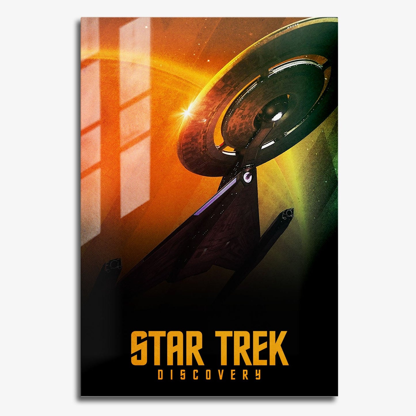Flex Designs Metal Poster Star Trek Discovery 11 x 17" Home Goods - TV Show 2017 TV Show Metal Poster